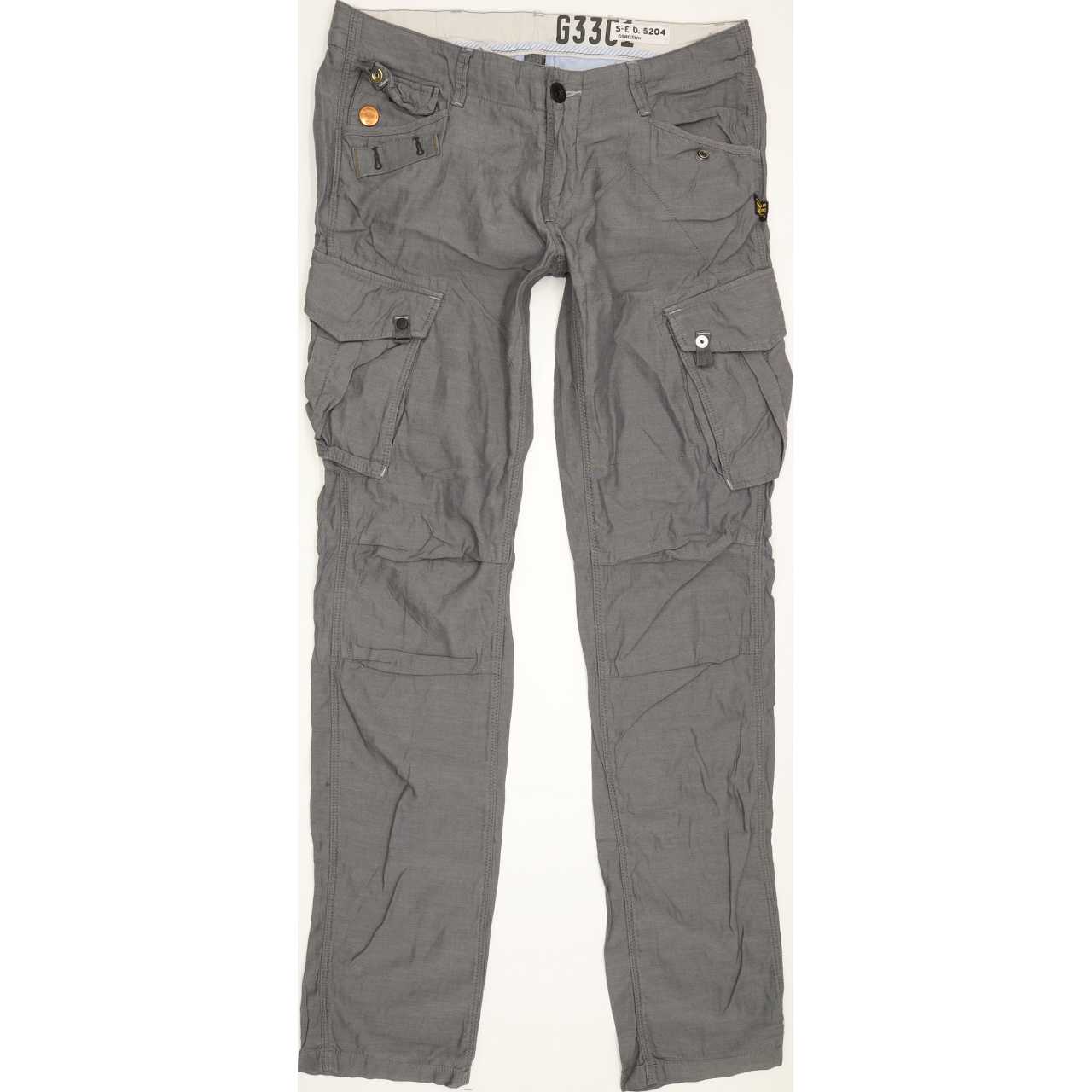 G-Star Men Grey Straight Slim Jeans W30 L33