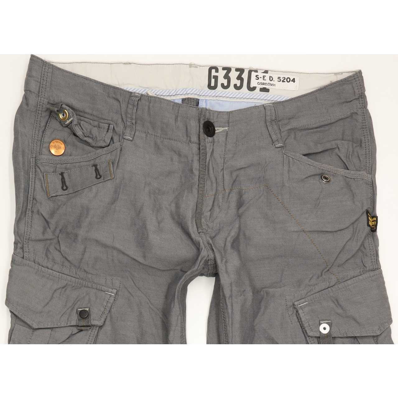 G-Star Men Grey Straight Slim Jeans W30 L33