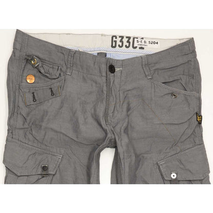 G-Star Men Grey Straight Slim Jeans W30 L33