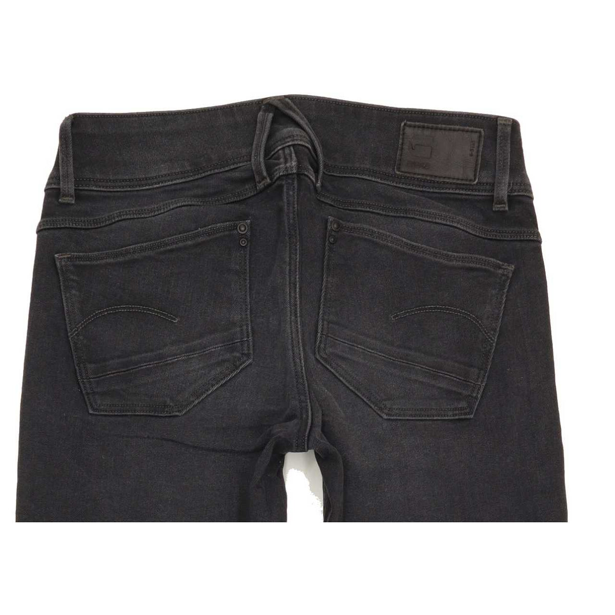 G-Star Lynn Mid Women Charcoal Straight Slim Stretch Jeans W27 L29