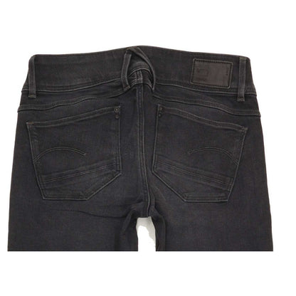 G-Star Lynn Mid Women Charcoal Straight Slim Stretch Jeans W27 L29