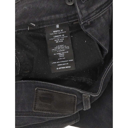 G-Star Lynn Mid Women Charcoal Straight Slim Stretch Jeans W27 L29
