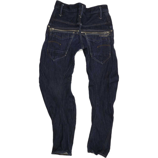 G-Star New Riley 3D Men Blue Tapered Loose Jeans W28 L30