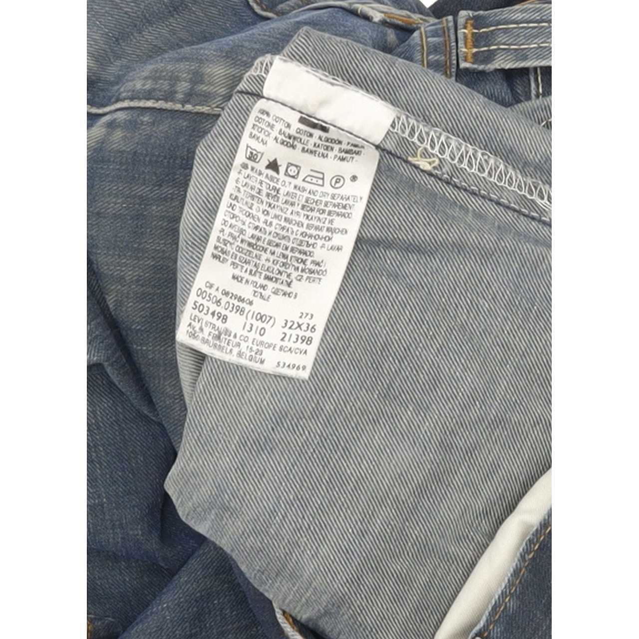 Levi's 506 Men Blue Straight Regular Jeans W32 L30