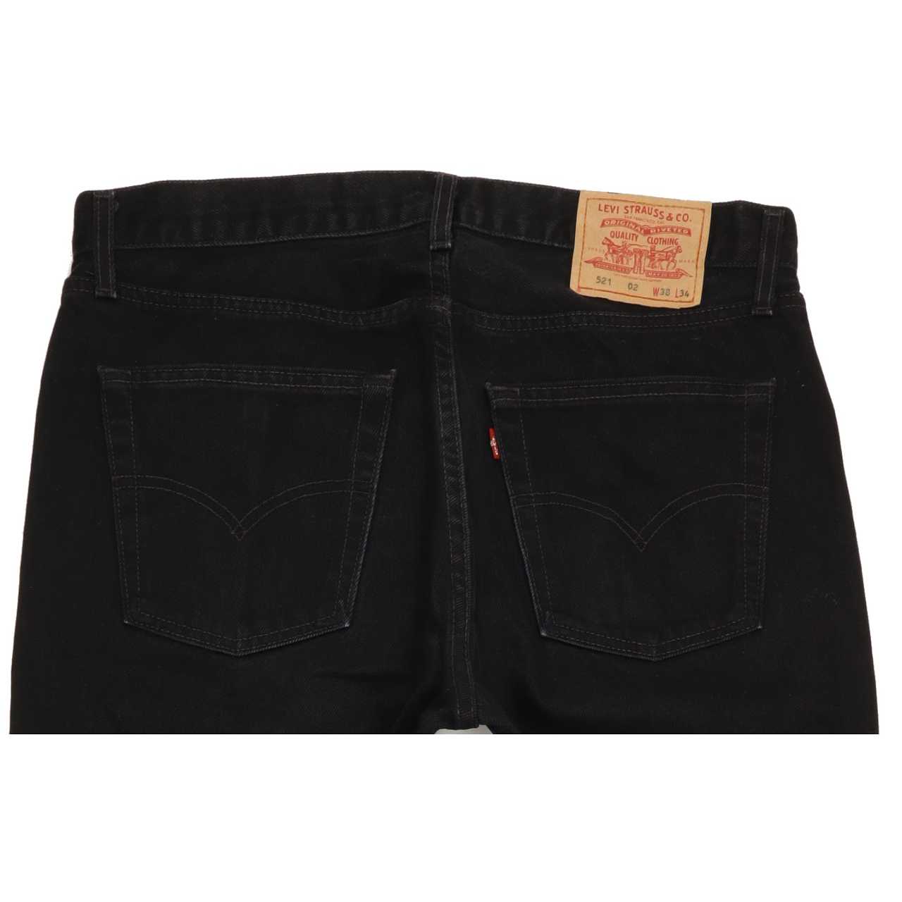 Levi's 521 Men Black Straight Regular Jeans W37 L33