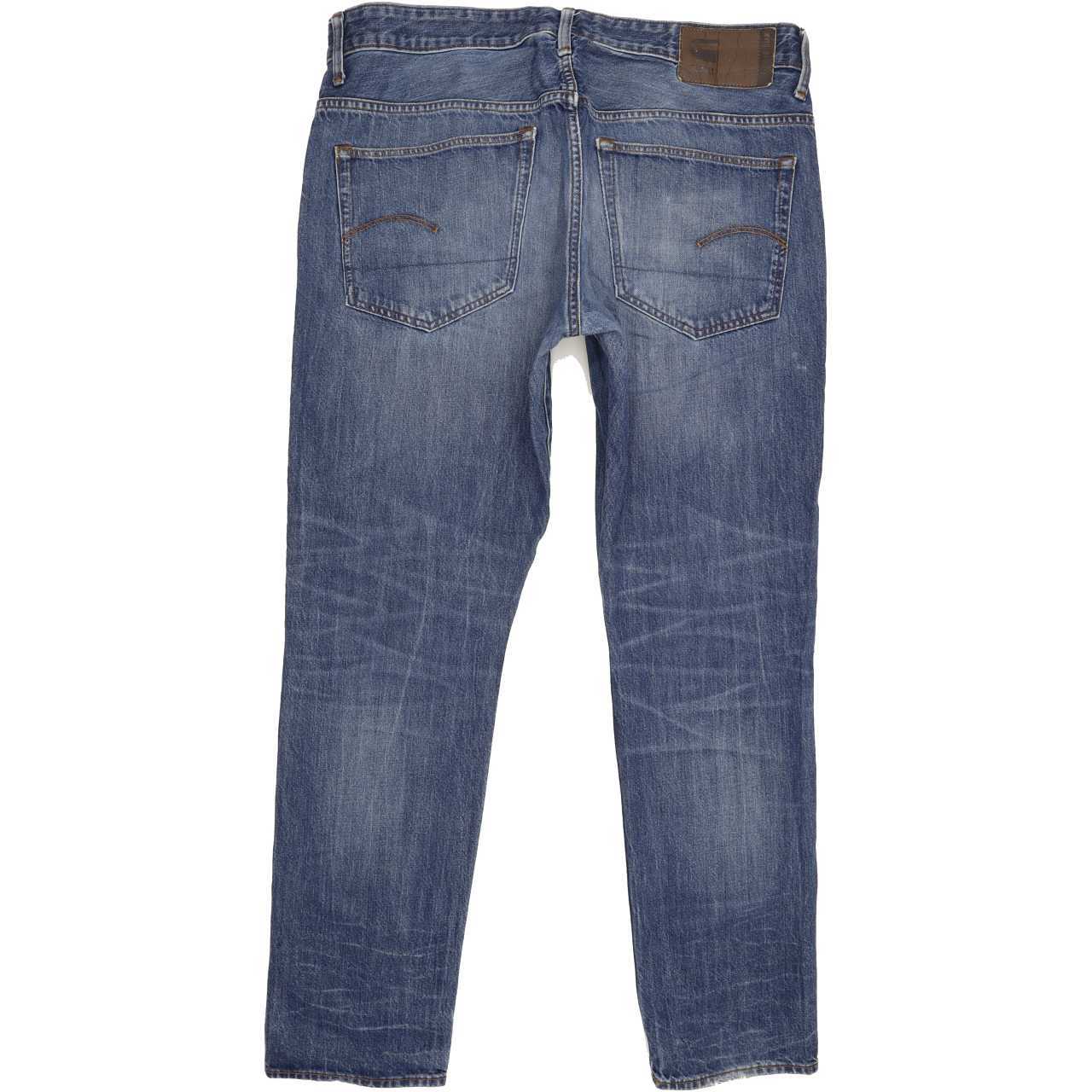 G-Star 3301 Deconstructed Men Blue Tapered Regular Jeans W36 L31