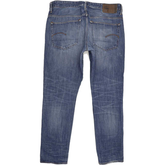 G-Star 3301 Deconstructed Men Blue Tapered Regular Jeans W36 L31