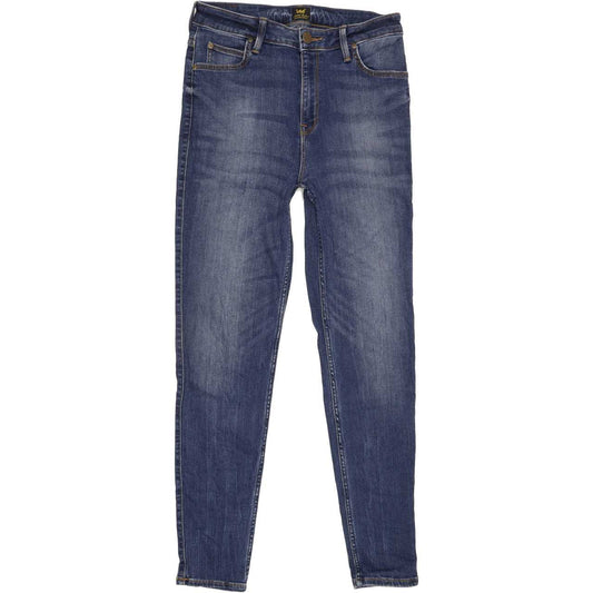 Lee Scarlet High Rise Blue Skinny Jeans High Waisted W31 L29