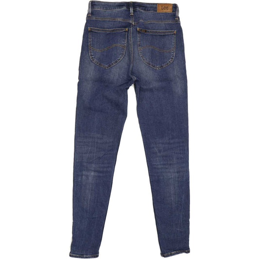 Lee Scarlet High Rise Blue Skinny Jeans High Waisted W31 L29