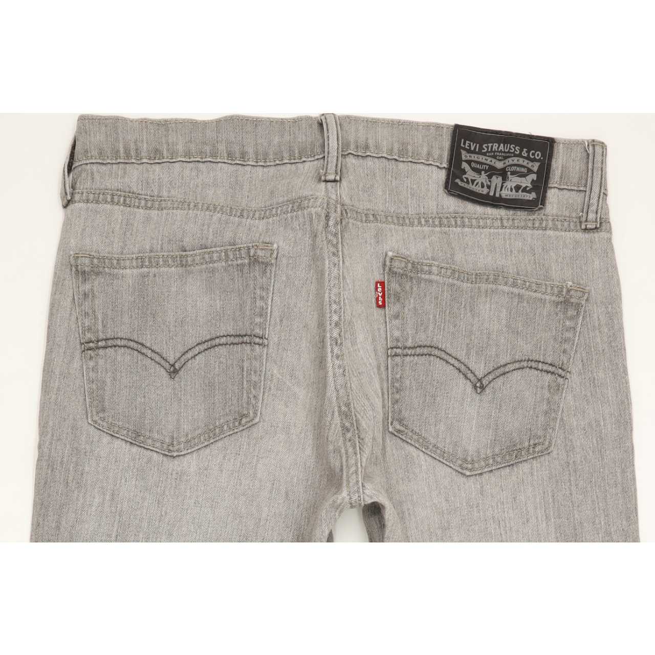 Levi's 511 Men Grey Straight Slim Stretch Jeans W33 L31