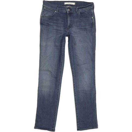 Wrangler Caitlin Women Blue Straight Regular Stretch Jeans W30 L30