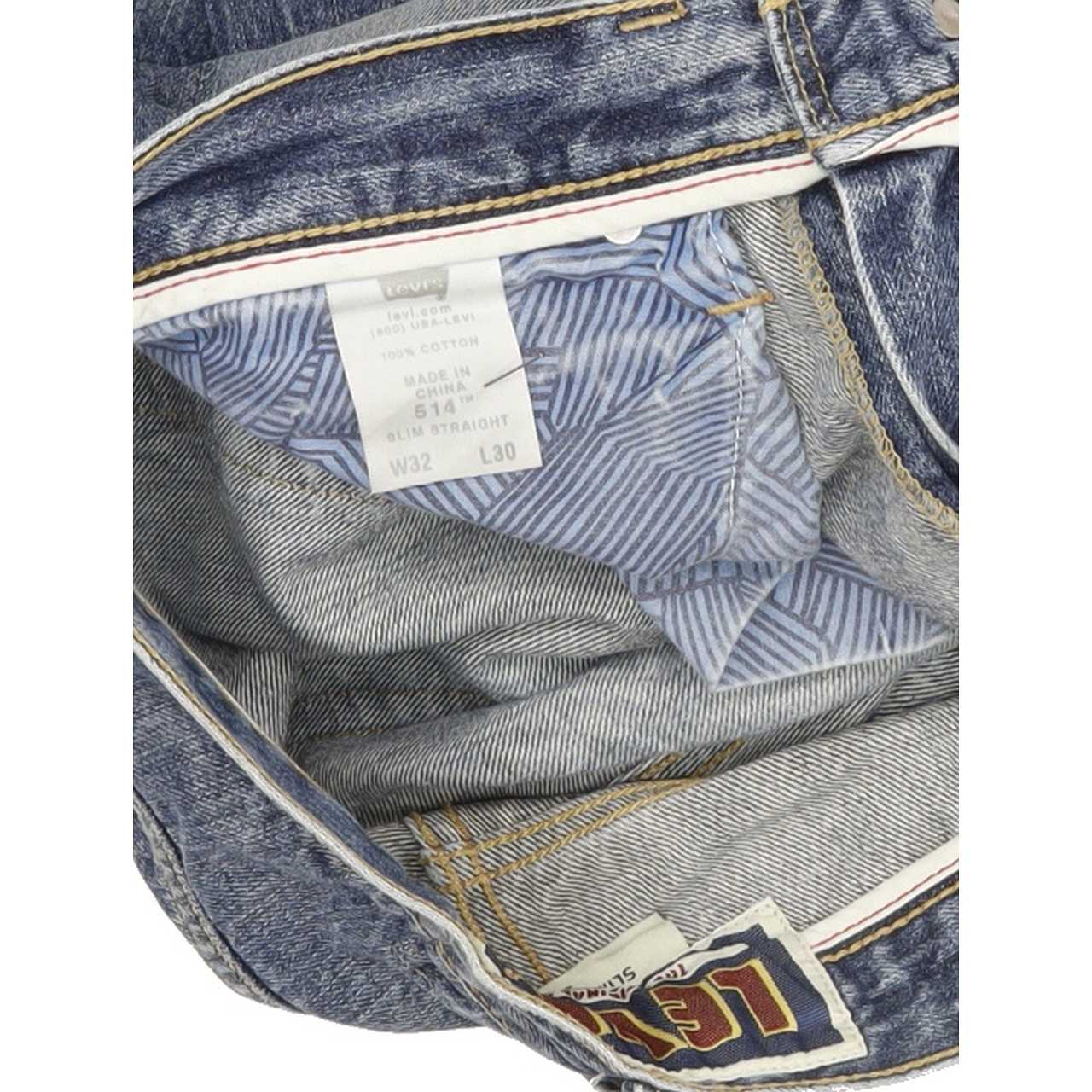 Levi's 514 Men Blue Straight Slim Jeans W32 L30