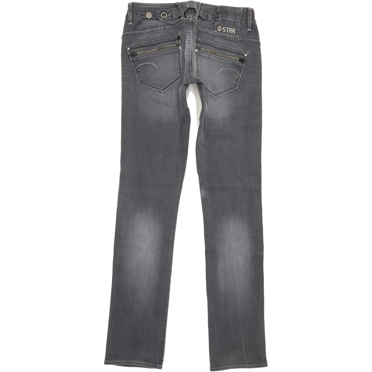 G-Star Corvet Women Grey Straight Slim Stretch Jeans W27 L34