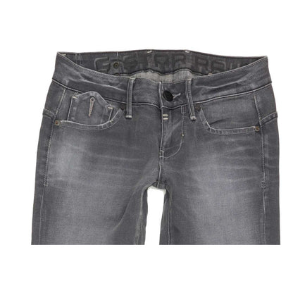 G-Star Corvet Women Grey Straight Slim Stretch Jeans W27 L34