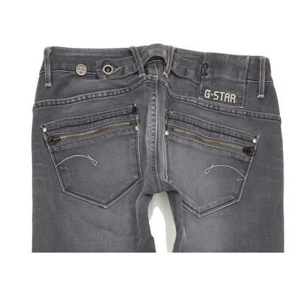 G-Star Corvet Women Grey Straight Slim Stretch Jeans W27 L34