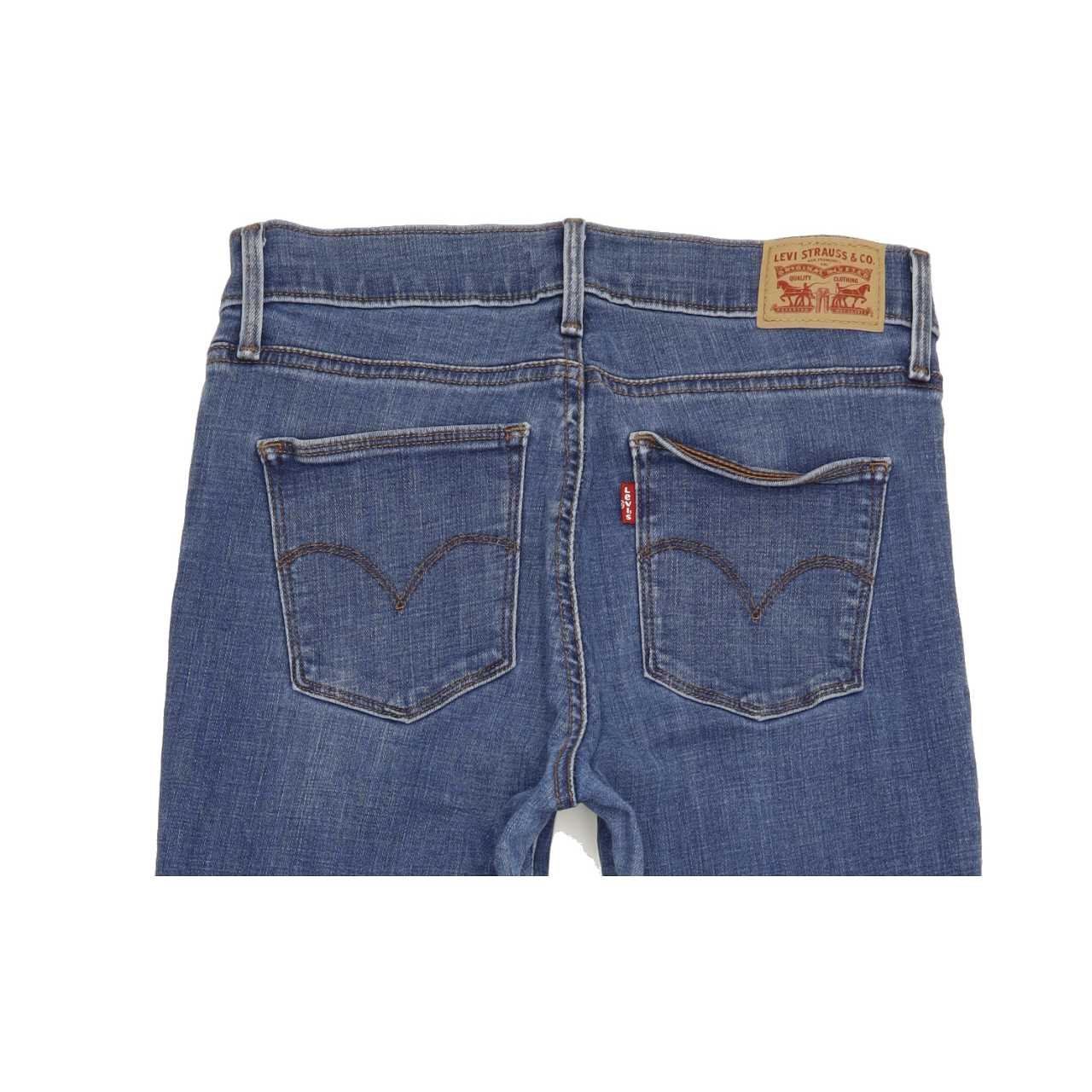 Levi's Slimming Women Blue Bootcut Regular Stretch Jeans W28 L30