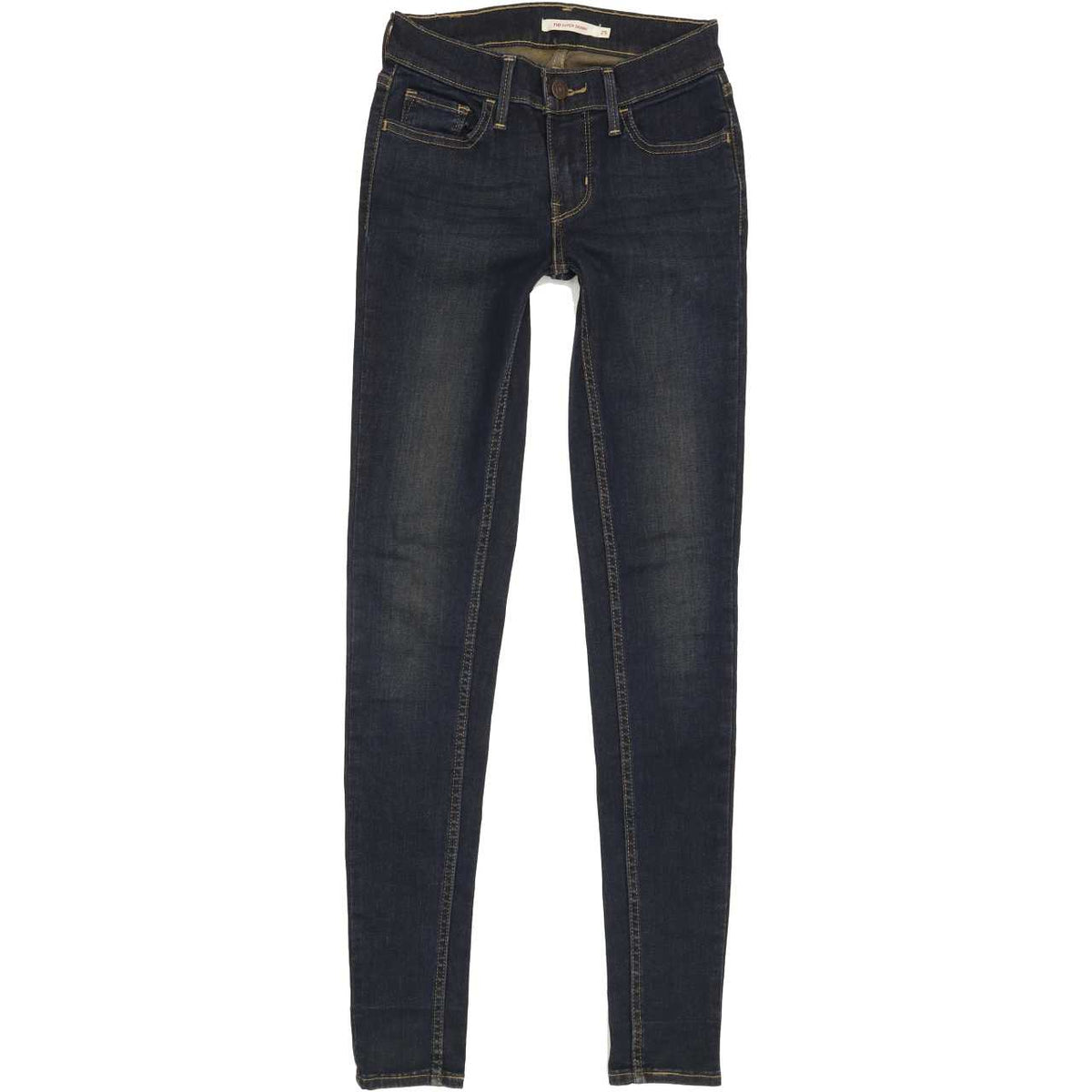 Levi's 710 Women Blue Skinny Regular Stretch Jeans W25 L30