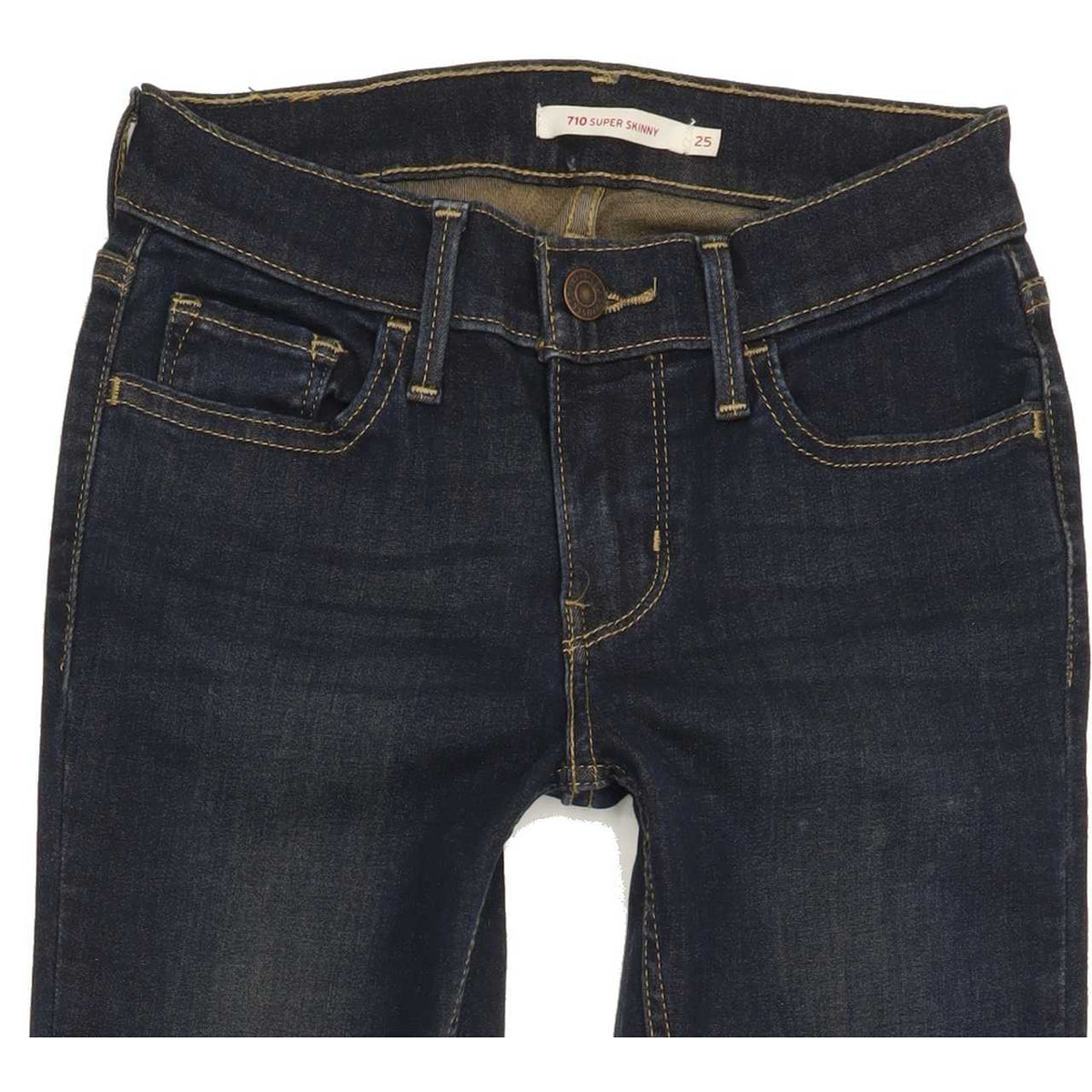 Levi's 710 Women Blue Skinny Regular Stretch Jeans W25 L30