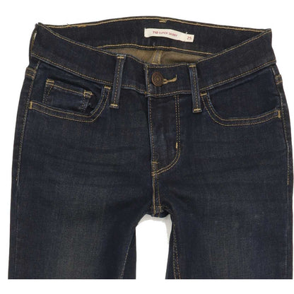 Levi's 710 Women Blue Skinny Regular Stretch Jeans W25 L30