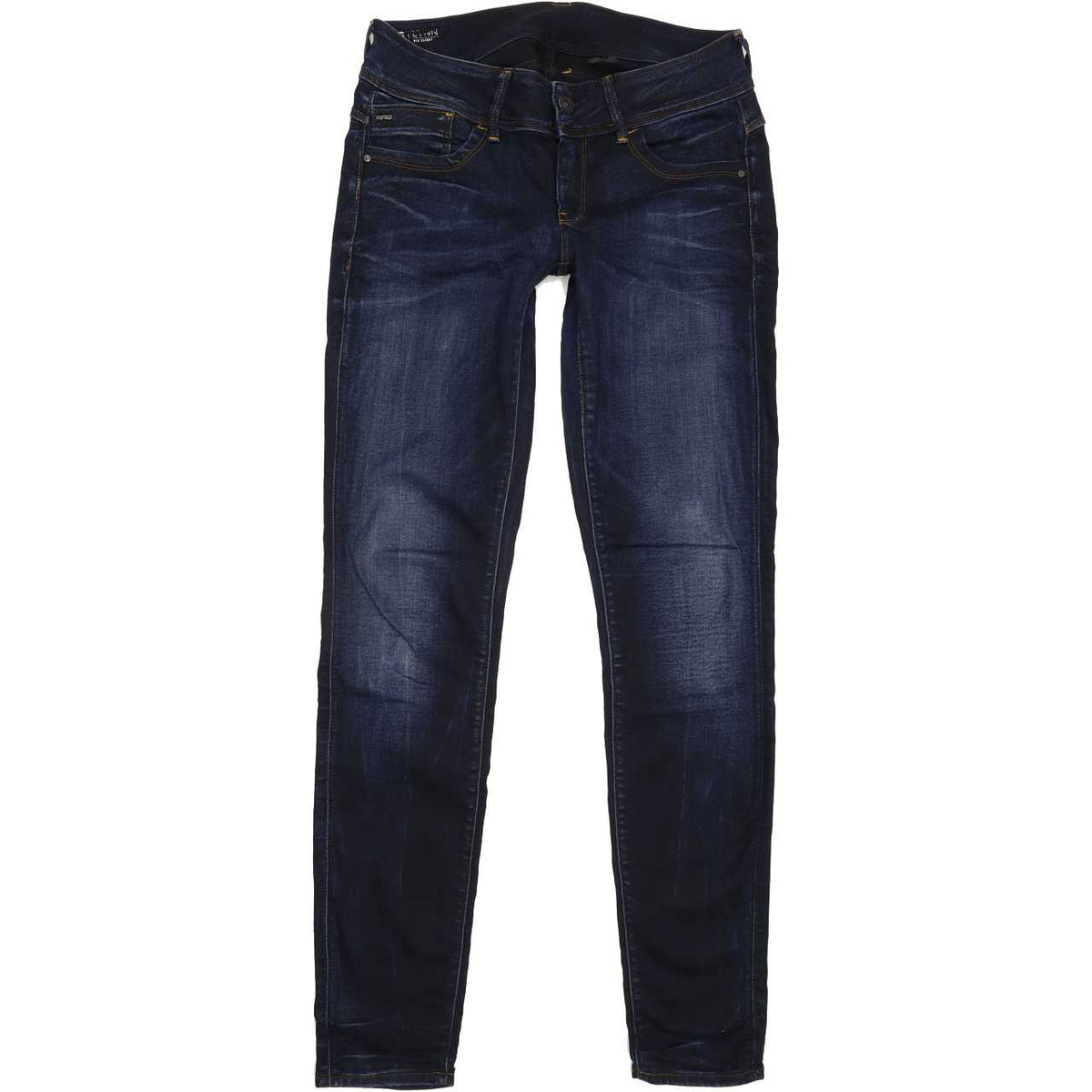 G-Star Lynn Mid Women Blue Skinny Slim Stretch Jeans W31 L33