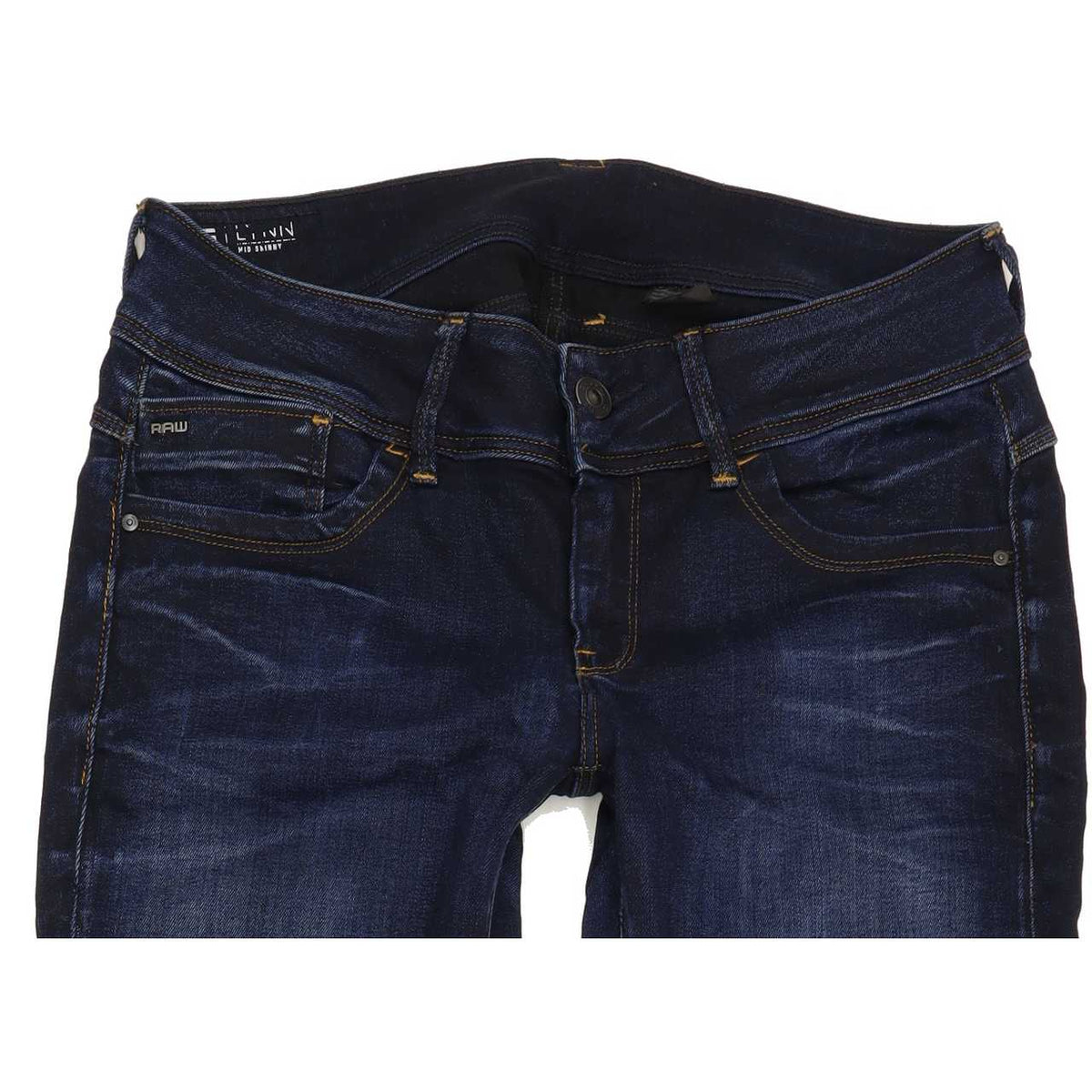 G-Star Lynn Mid Women Blue Skinny Slim Stretch Jeans W31 L33