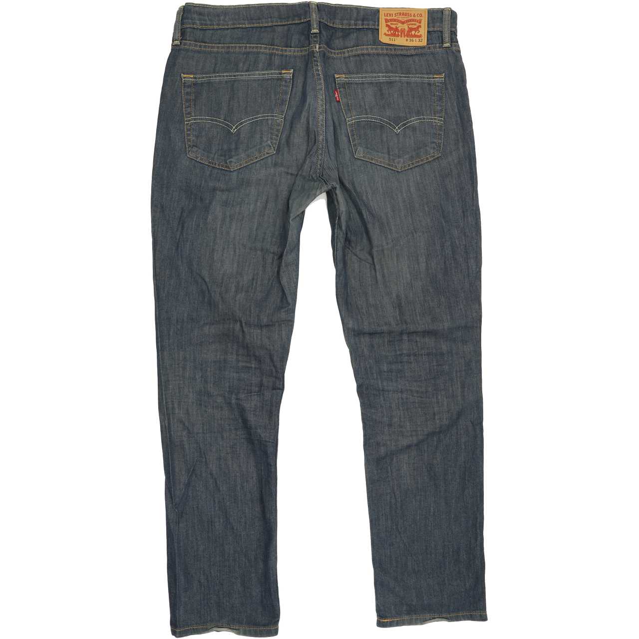 Levi's 511 Men Blue Straight Slim Jeans W37 L31