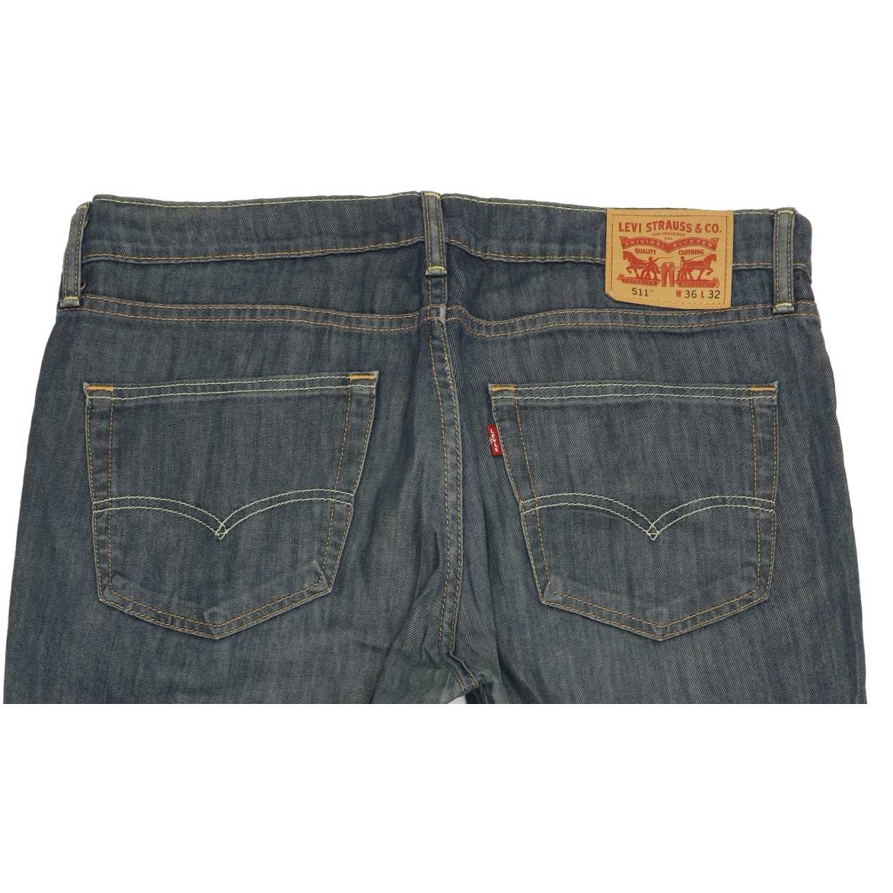 Levi's 511 Men Blue Straight Slim Jeans W37 L31