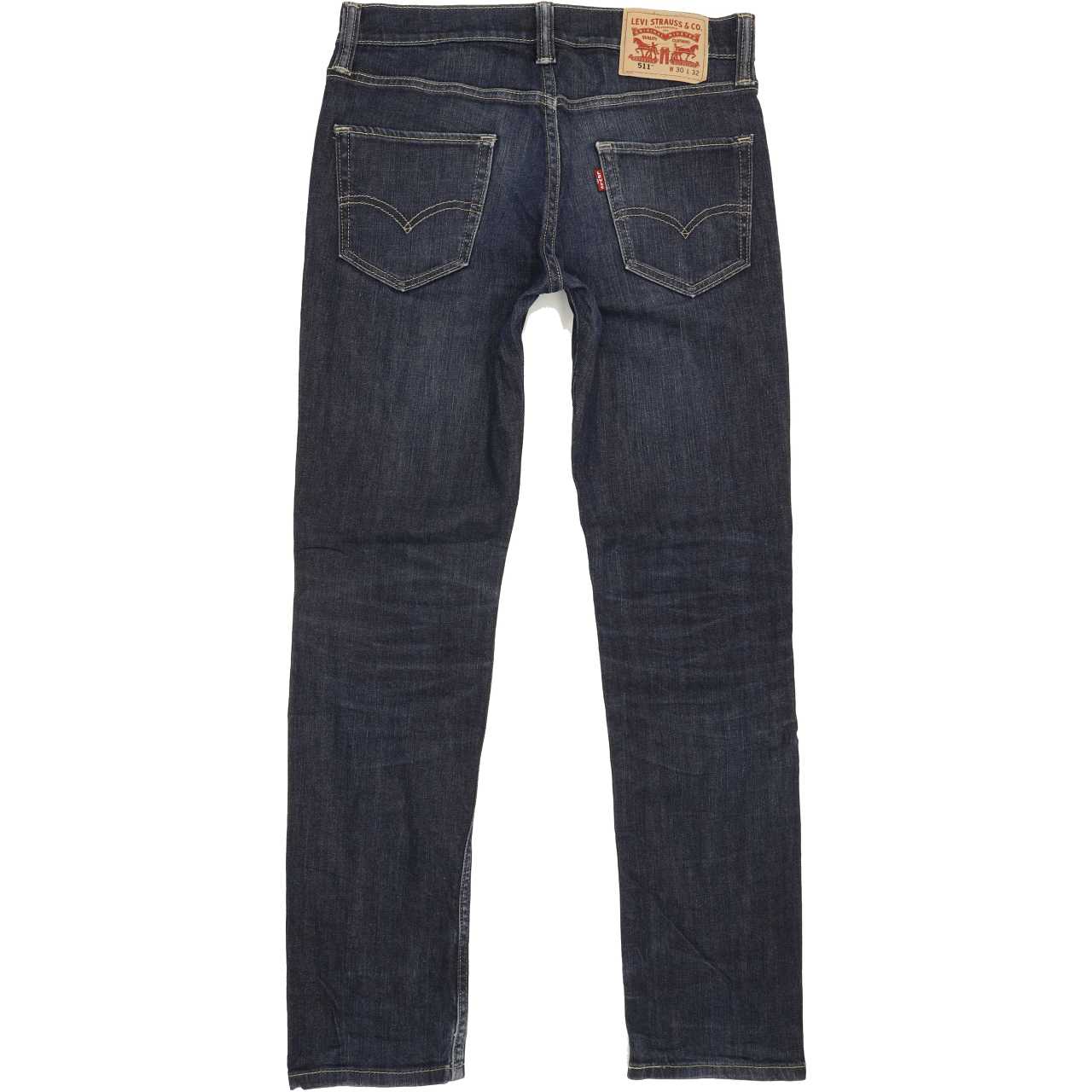 Levi's 511 Men Blue Straight Slim Stretch Jeans W30 L30