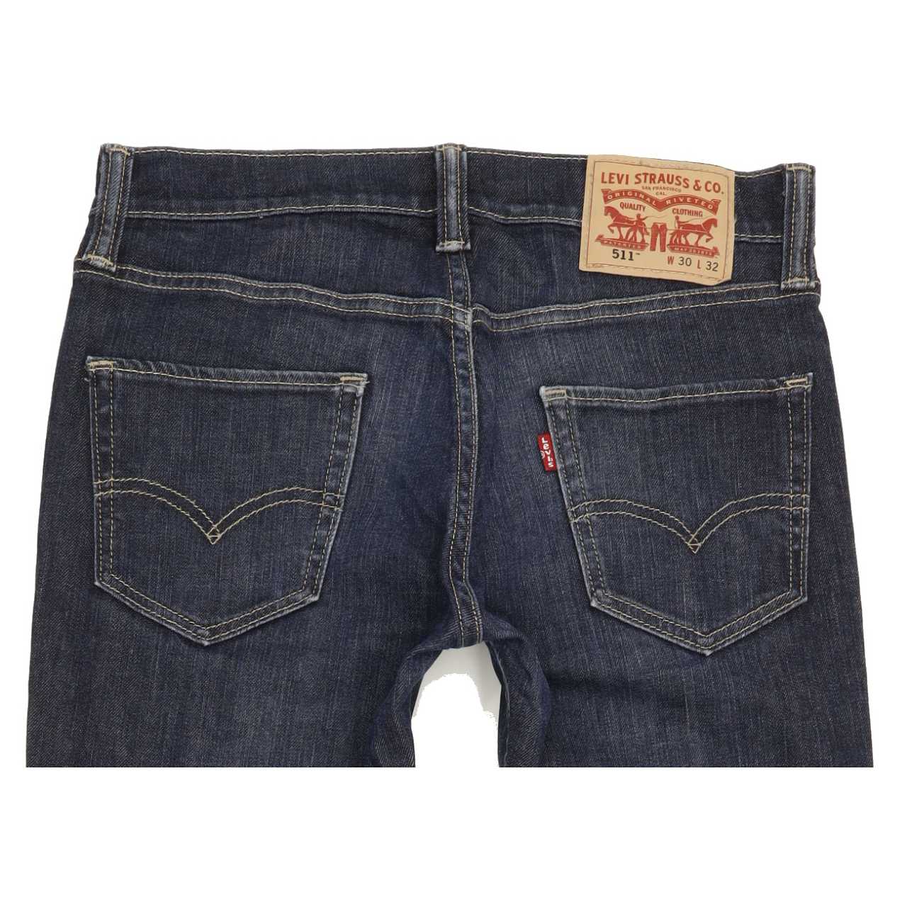 Levi's 511 Men Blue Straight Slim Stretch Jeans W30 L30