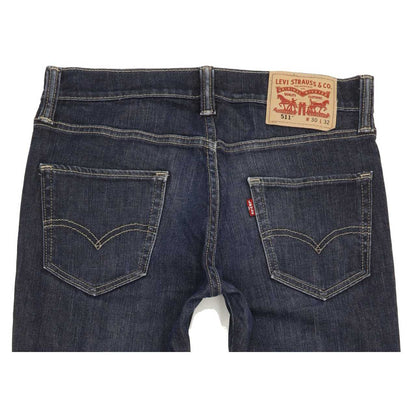 Levi's 511 Men Blue Straight Slim Stretch Jeans W30 L30