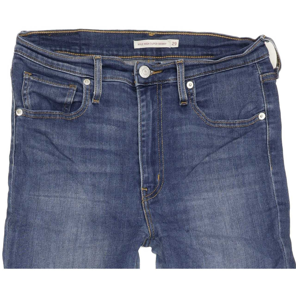 Levi's Mile High Rise Women Blue Skinny Stretch Jeans W29 L32
