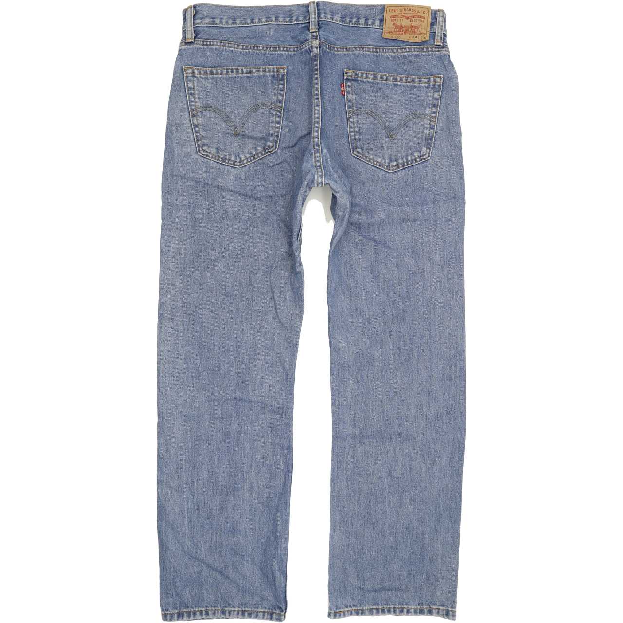 Levi's 505 Men Blue Straight Regular Jeans W35 L30