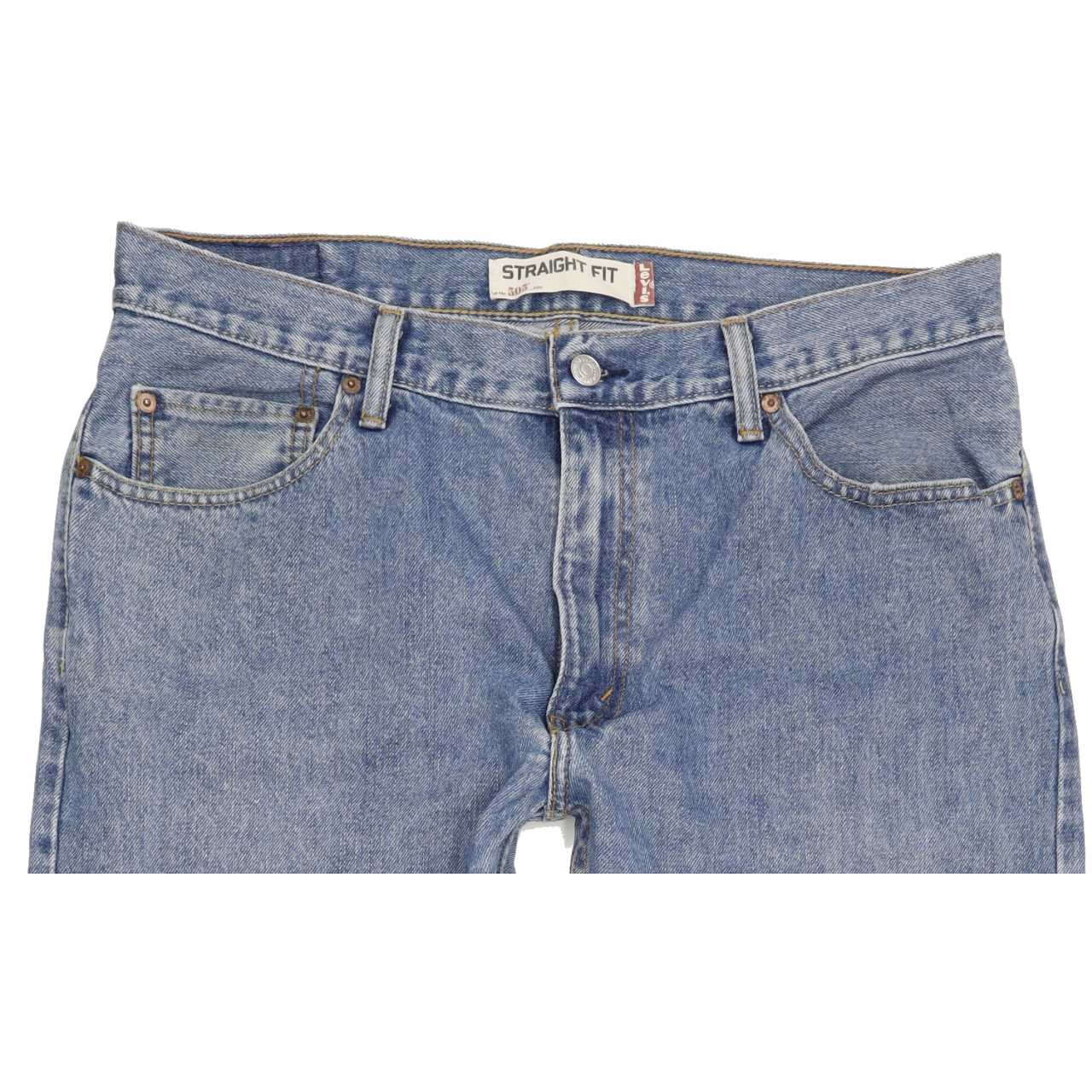 Levi's 505 Men Blue Straight Regular Jeans W35 L30
