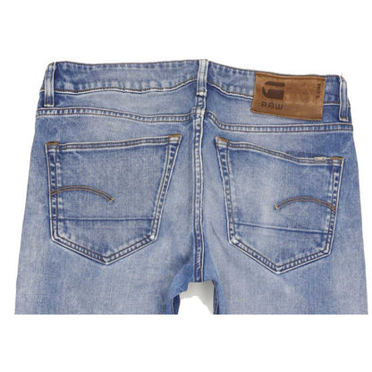 G-Star 3301 Men Blue Straight Slim Stretch Jeans W30 L34