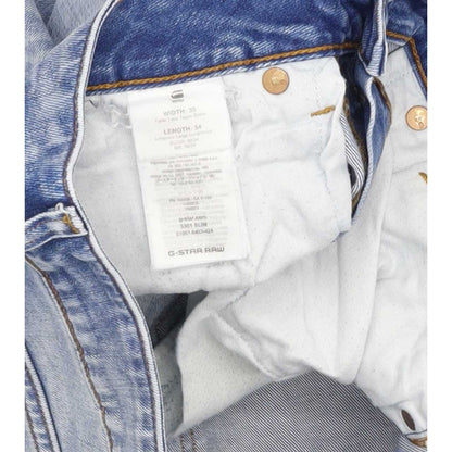 G-Star 3301 Men Blue Straight Slim Stretch Jeans W30 L34