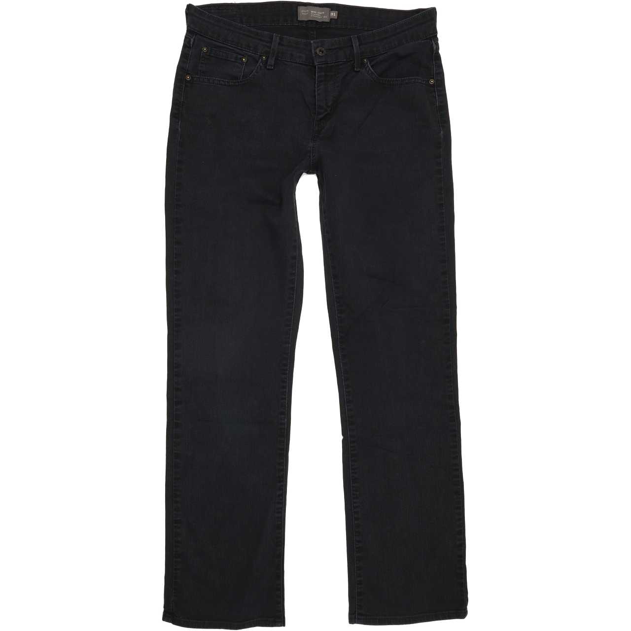 Levi's Demi Curve Women Black Straight Regular Stretch Jeans W31 L31