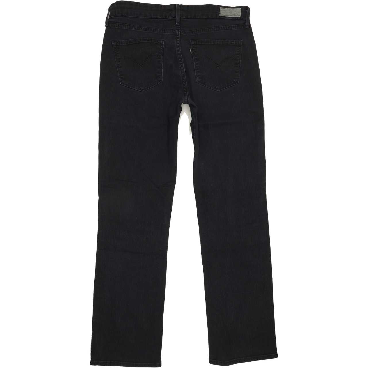 Levi's Demi Curve Women Black Straight Regular Stretch Jeans W31 L31