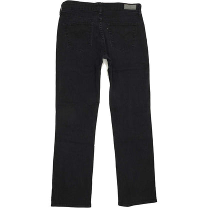 Levi's Demi Curve Women Black Straight Regular Stretch Jeans W31 L31