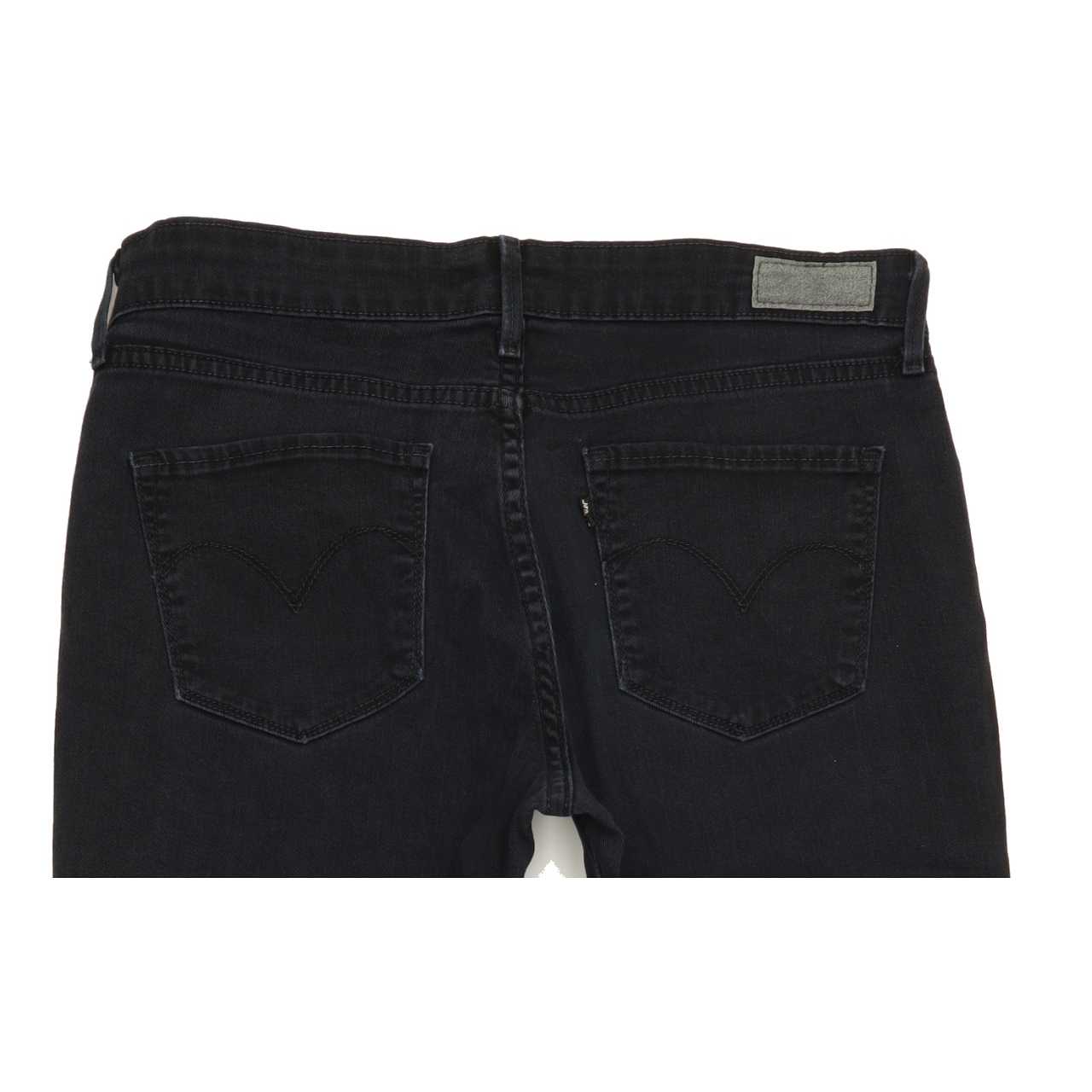 Levi's Demi Curve Women Black Straight Regular Stretch Jeans W31 L31