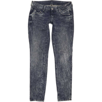 G-Star 3301 Low Women Blue Skinny Slim Stretch Jeans W30 L32