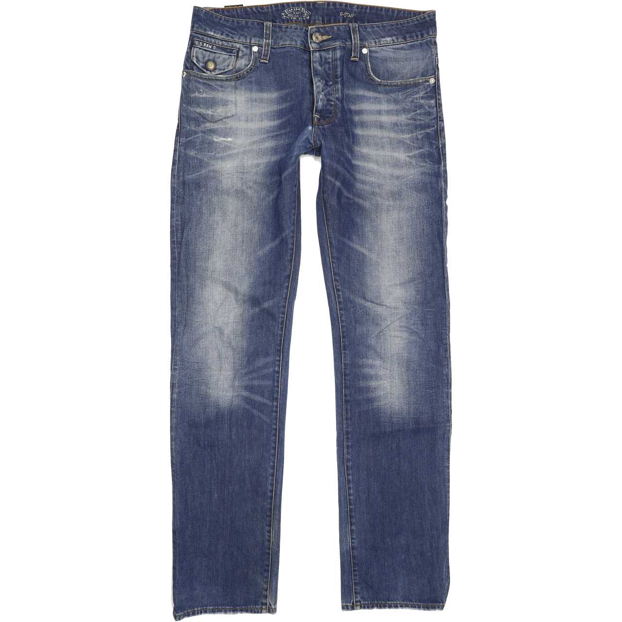 G-Star Morris Low Men Blue Straight Regular Jeans W32 L34