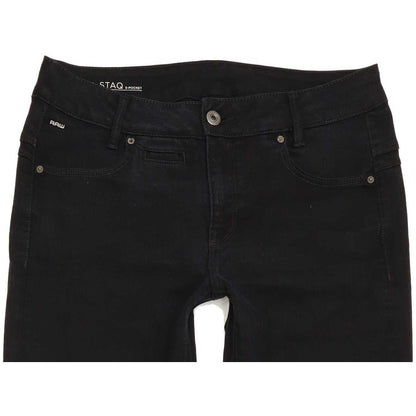 G-Star D-Staq Mid Women Black Skinny Regular Stretch Jeans W29 L33
