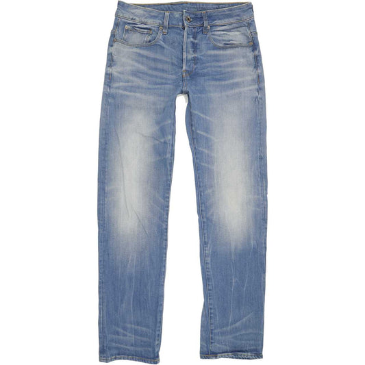 G-Star 3301 Men Blue Straight Regular Stretch Jeans W29 L31