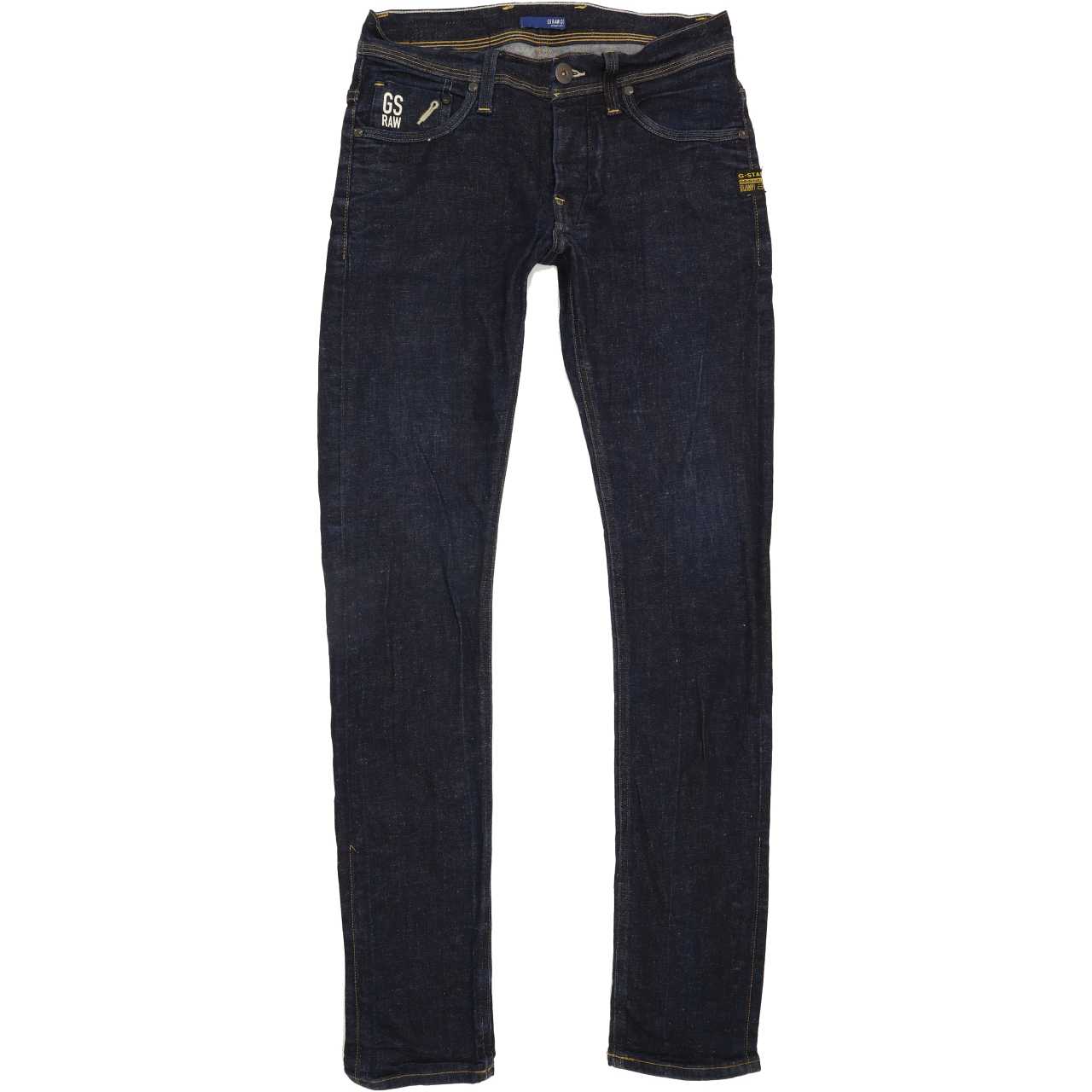 G-Star Defend Men Blue Straight Slim Stretch Jeans W31 L33