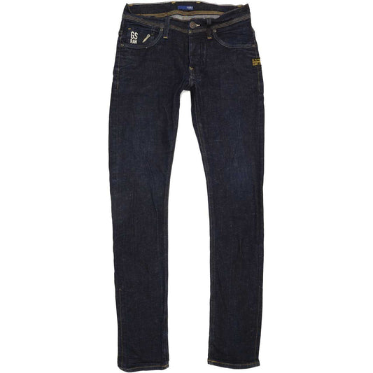 G-Star Defend Men Blue Straight Slim Stretch Jeans W31 L33