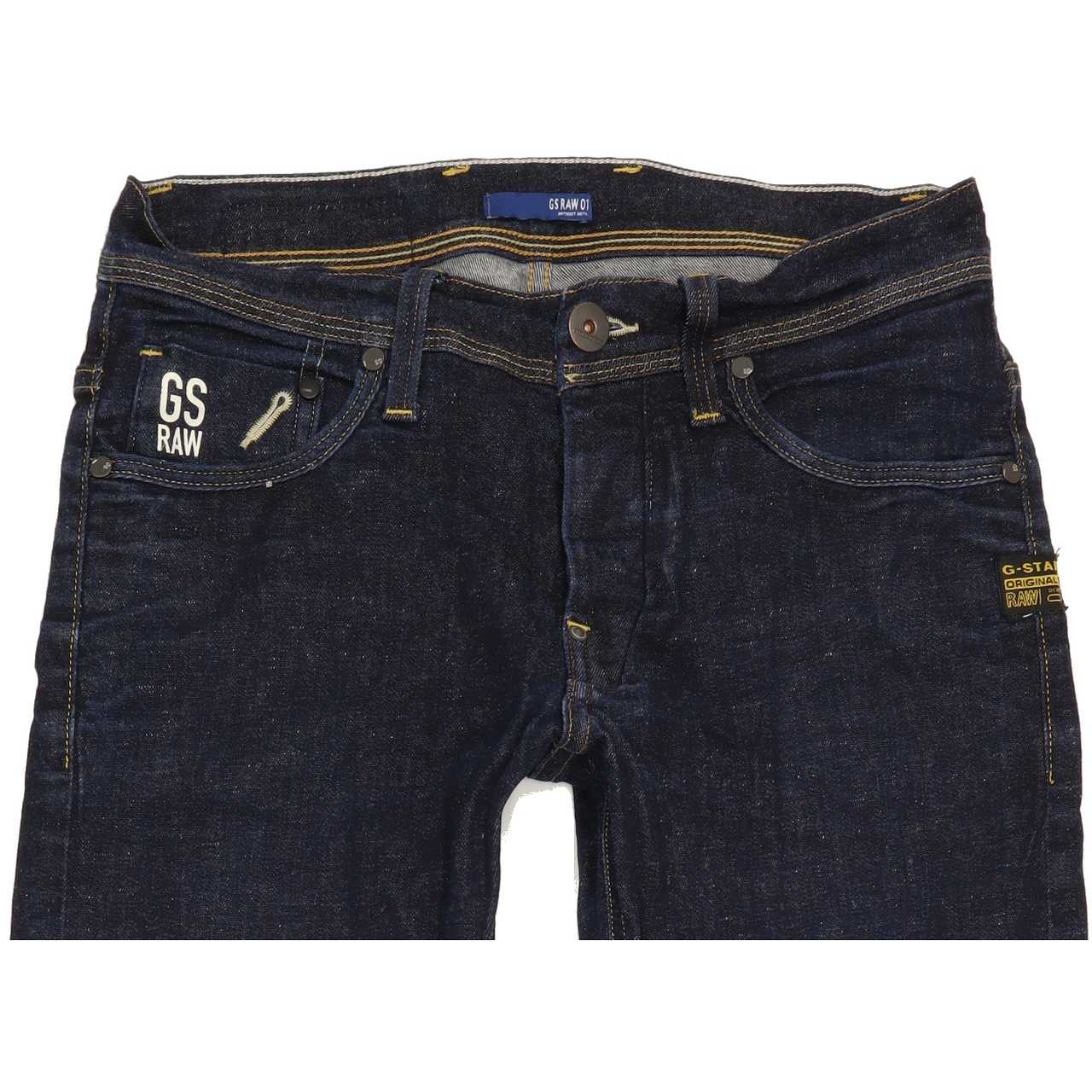 G-Star Defend Men Blue Straight Slim Stretch Jeans W31 L33
