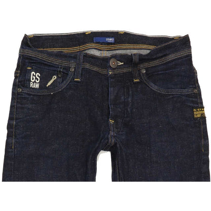 G-Star Defend Men Blue Straight Slim Stretch Jeans W31 L33