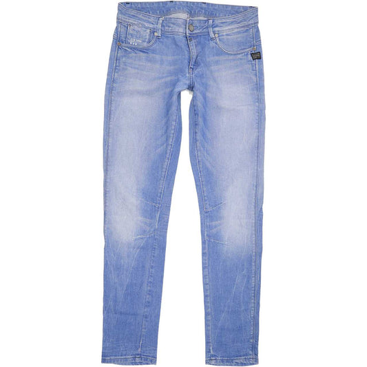 G-Star Refender Women Blue Skinny Slim Stretch Jeans W30 L32