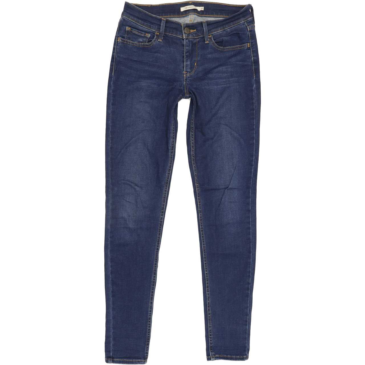 Levi's 710 Women Blue Skinny Regular Stretch Jeans W27 L29