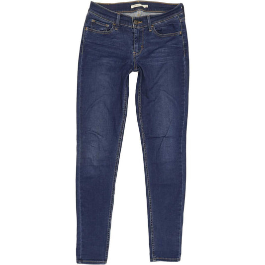 Levi's 710 Women Blue Skinny Regular Stretch Jeans W27 L29